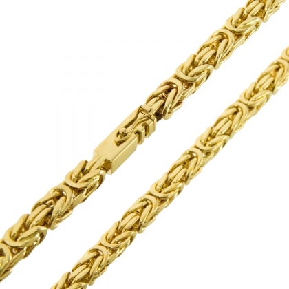 Złoty łańcuszek męski PEŁNY splot 5mm Królewski Bizantyjski 80-100g